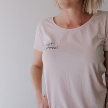 Load image into Gallery viewer, Doubt Shmout Scoop Neck Long Line Tee